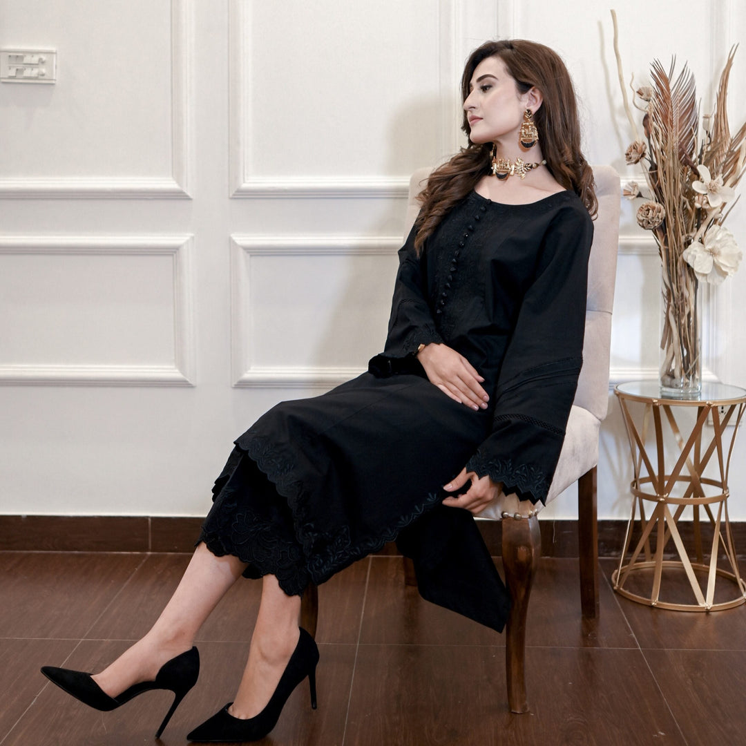 Midnight - Best Selling - 2 PC Embroidered Suit